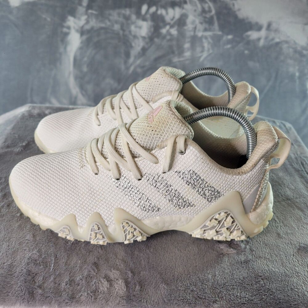 Adidas Codechaos 22 Womens Size 7.5 White Blue Athletic Spikeless Golf Shoes